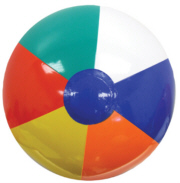 Personalized Multi-Color Beach Balls & Custom Printed Multi-Color Beach Balls
